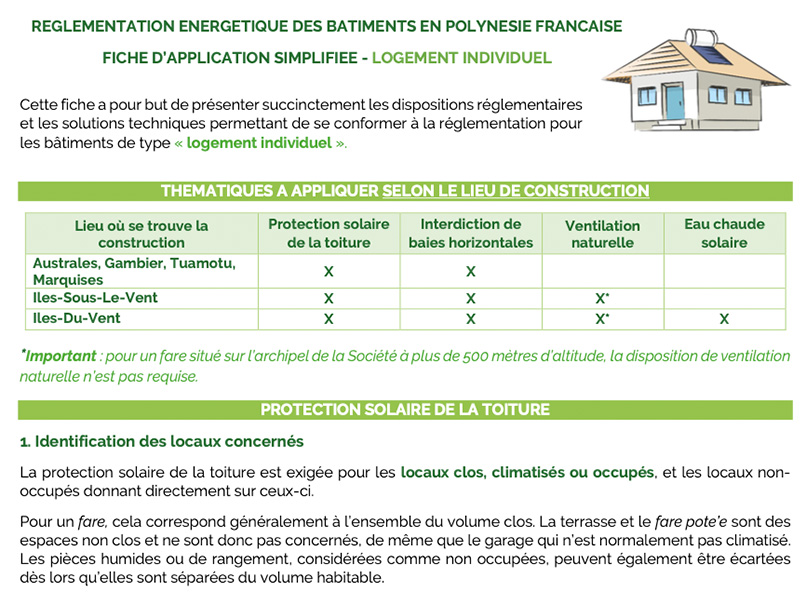 GUIDE LOGEMENT INDIVIDUEL VERSION SIMPLIFIÉE